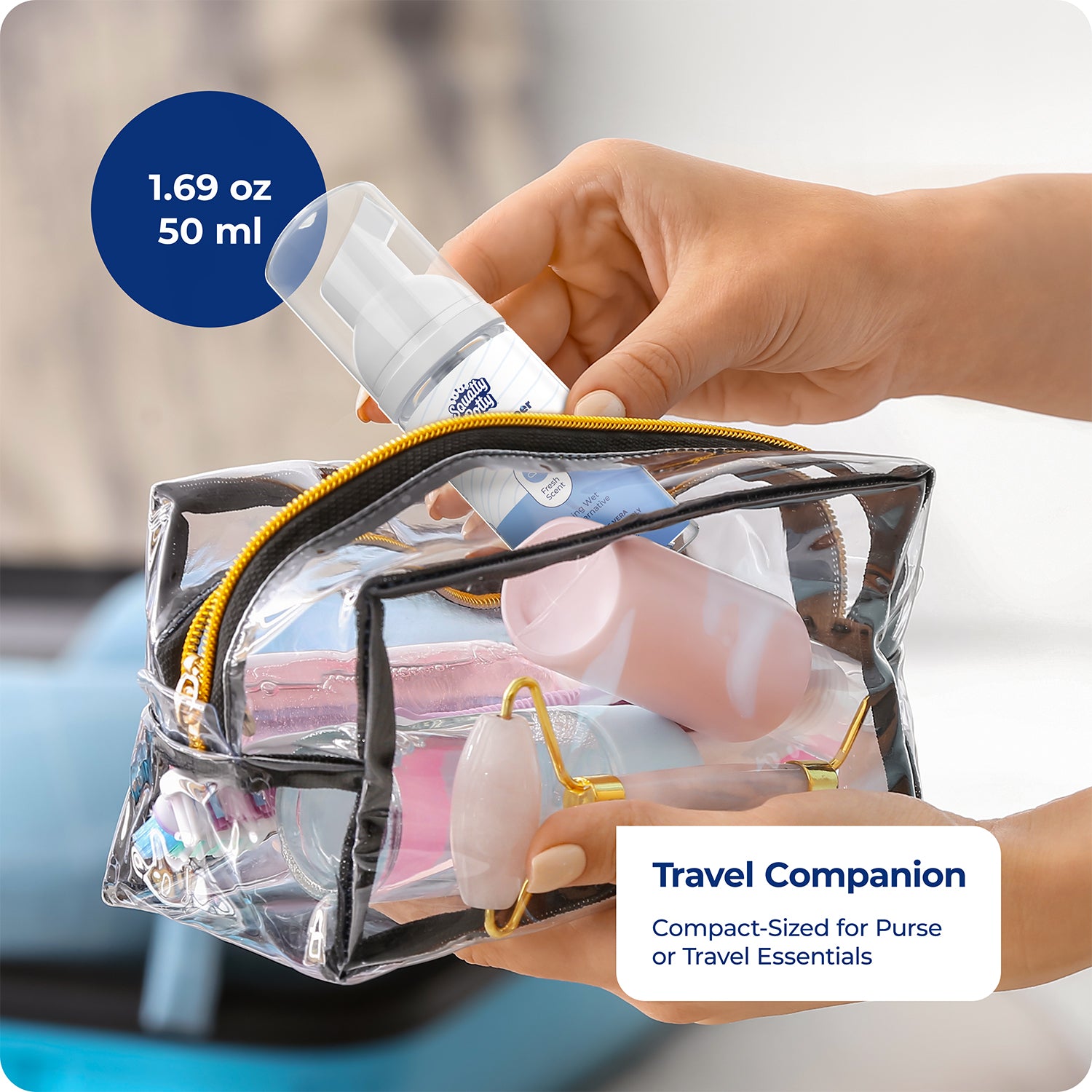 Toilet Paper Foam Instant Wet Wipe 2 Pack