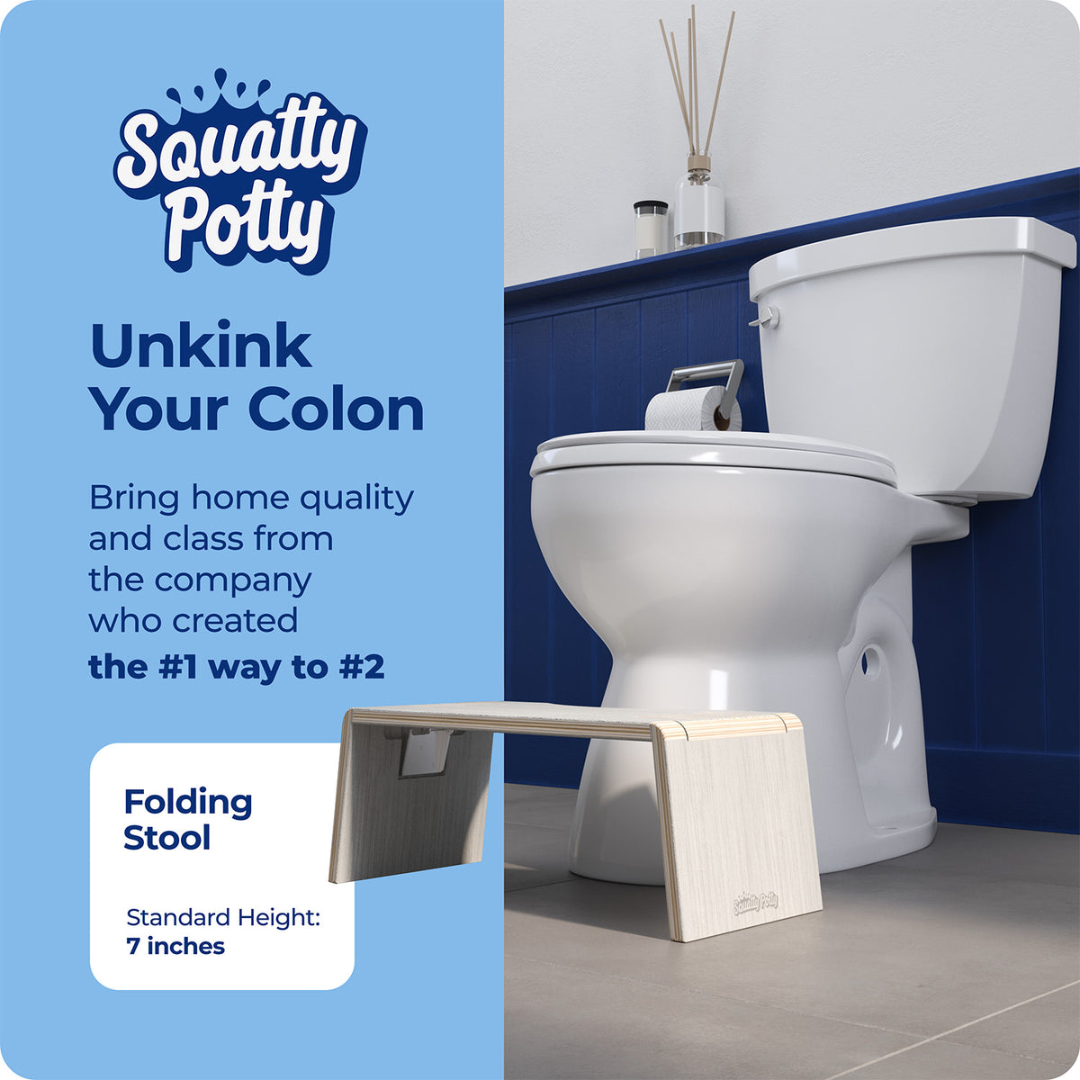 Shelfed Stool Oslo Eucalyptus Folding Stool – SquattyPotty
