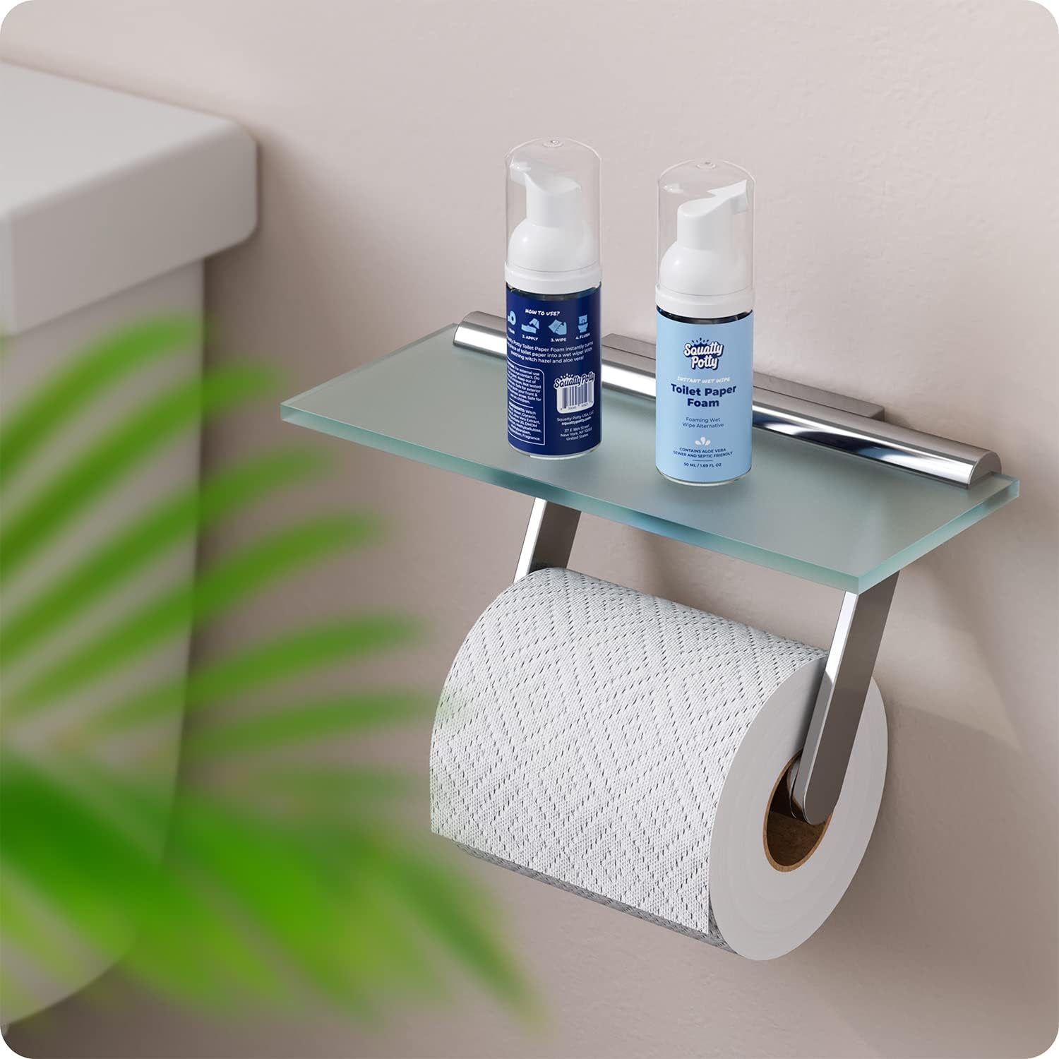Toilet Paper Foam Instant Wet Wipe 2 Pack