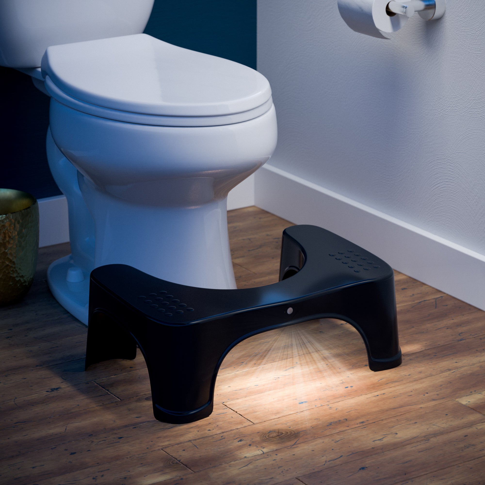 Squatty Potty The Original Bathroom Toilet Stool, Curve Lightweight with  Sleek and Modern Design, Black, 7