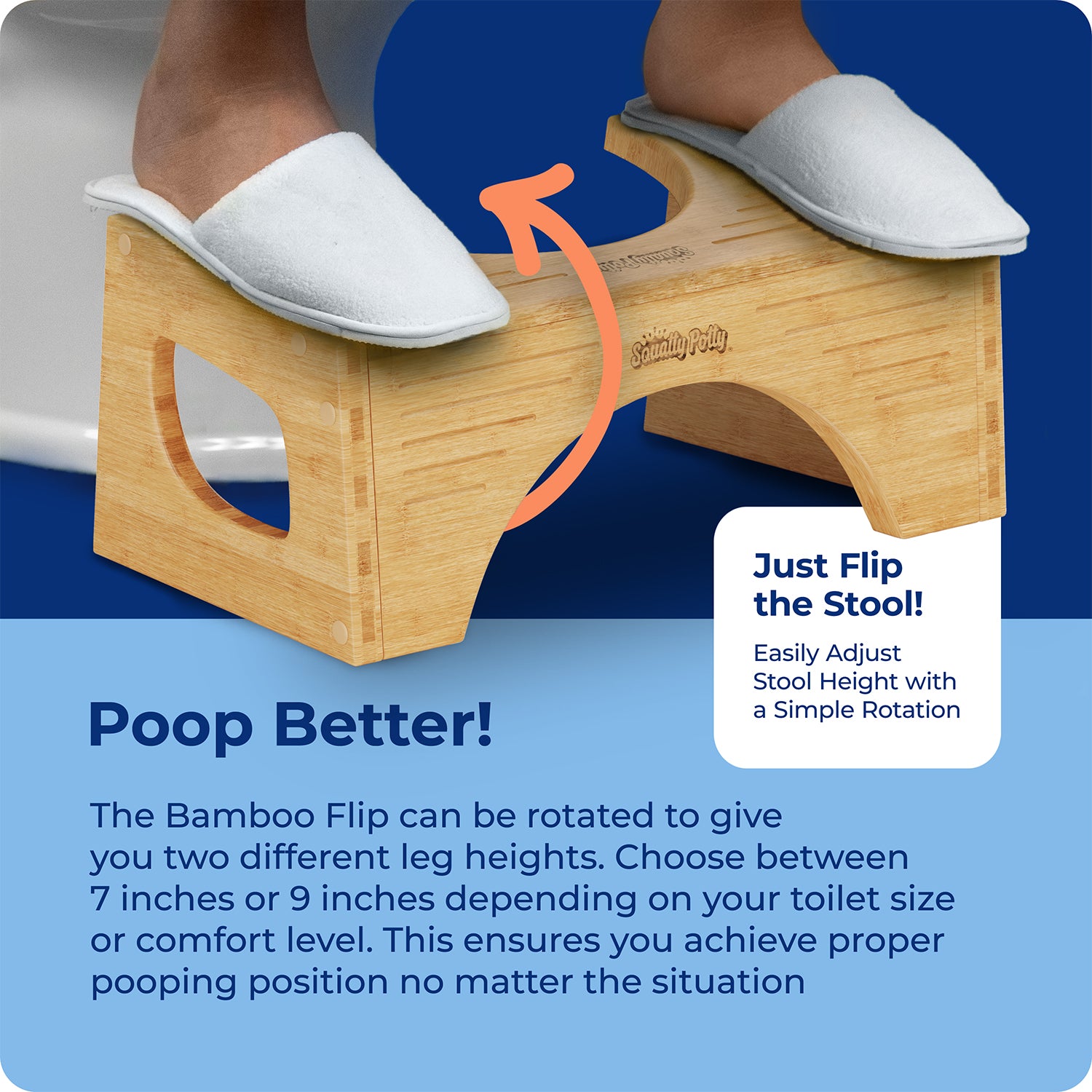 Squatty Potty Bamboo Flip : la version bois du tabouret WC
