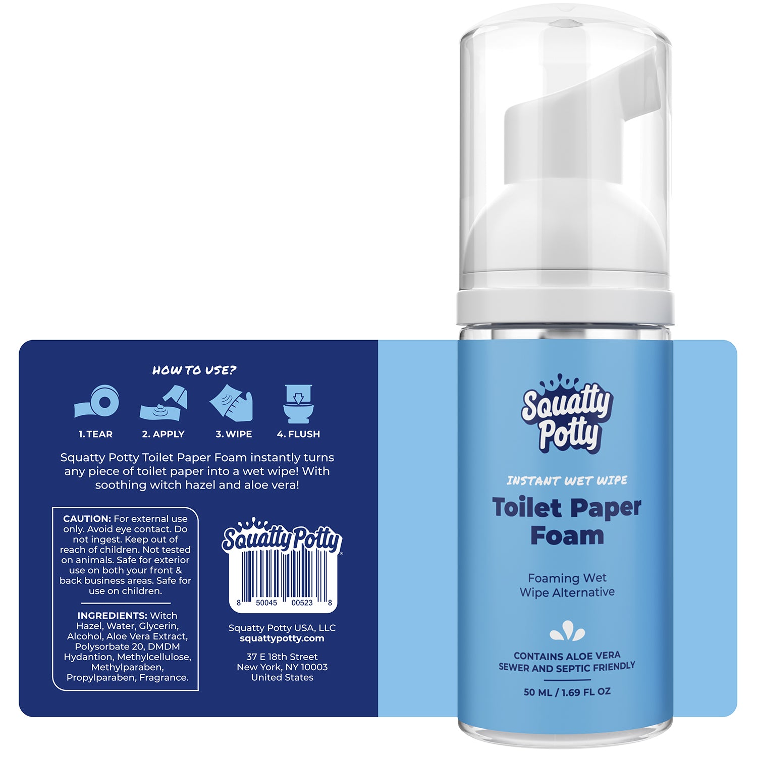 Toilet Paper Foam Instant Wet Wipe